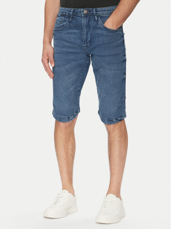 Męskie Szorty jeansowe INDICODE, Rozmiar XXL, Niebieskie, Kem 70-172