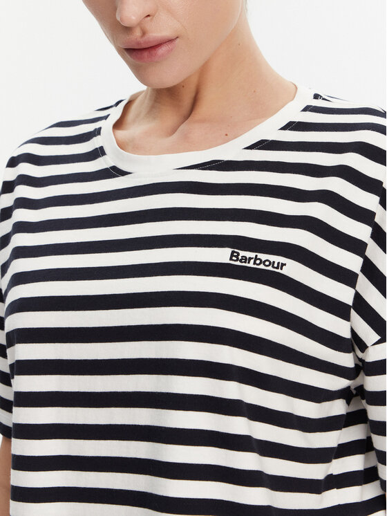 Barbour Barbour T-Shirt Adria LML0893NY73 Granatowy Relaxed Fit