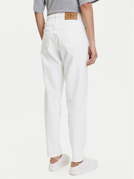 Calvin Klein Jeans Calvin Klein Jeans Jeansy J20J225137 Bílá Mom Fit