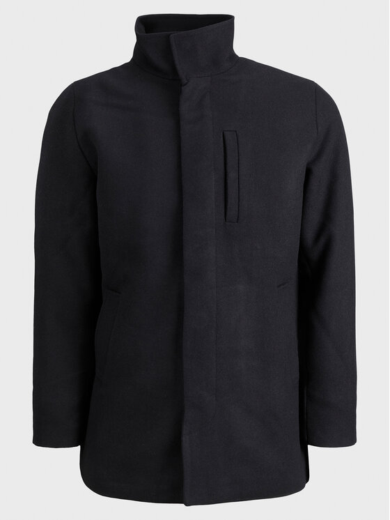 Jack&Jones Jack&Jones Wollmantel Dunham 12189349 Schwarz Regular Fit
