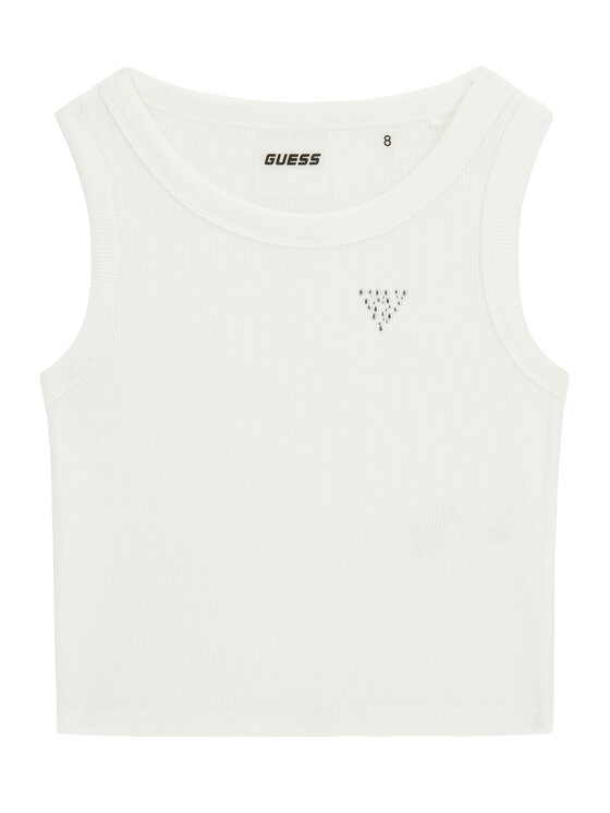 Guess Guess Top J6GI36 K8RT2 Bijela Slim Fit