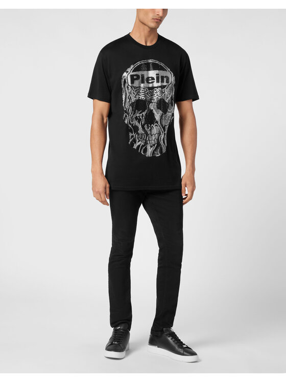 PHILIPP PLEIN PHILIPP PLEIN Tričko 21089 Čierna Regular Fit