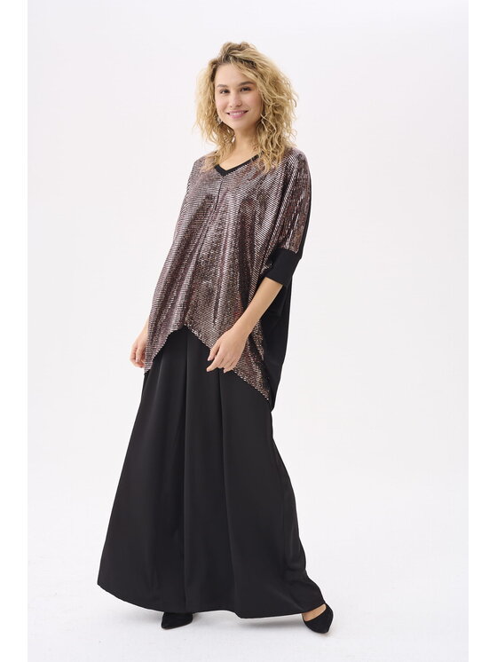 blue shadow blue shadow Bluzka Akkra BS Różowy Standard Fit
