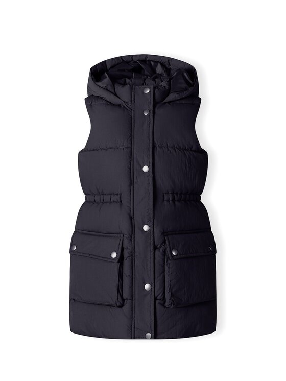 MINOTI MINOTI Kamizelka 20gilet41 Czarny Regular Fit
