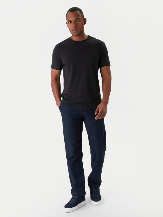 Tommy Hilfiger Tommy Hilfiger Тишърт UM0UM03362 Черен Regular Fit