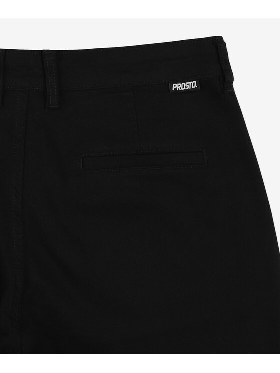 PROSTO. PROSTO. Spodnie materiałowe Mavic Czarny Regular Fit