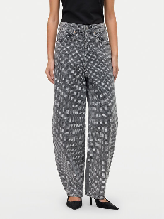 Vero Moda Vero Moda Jeansy Billie 10336831 Šedá Loose Fit