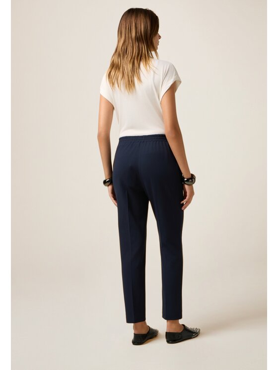 Oltre Oltre Pantaloni di tessuto P273J002361N034 Blu Regular Fit