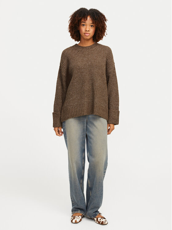 JJXX JJXX Πουλόβερ 12245453 Καφέ Relaxed Fit