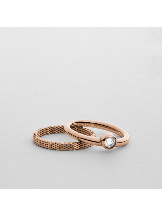 Skagen Skagen Pierścionek SKJ0852791503 Różowe złoto