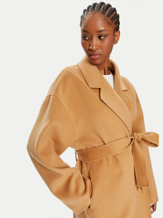 Calvin Klein Calvin Klein Palton de lână K20K207089 Bej Oversize