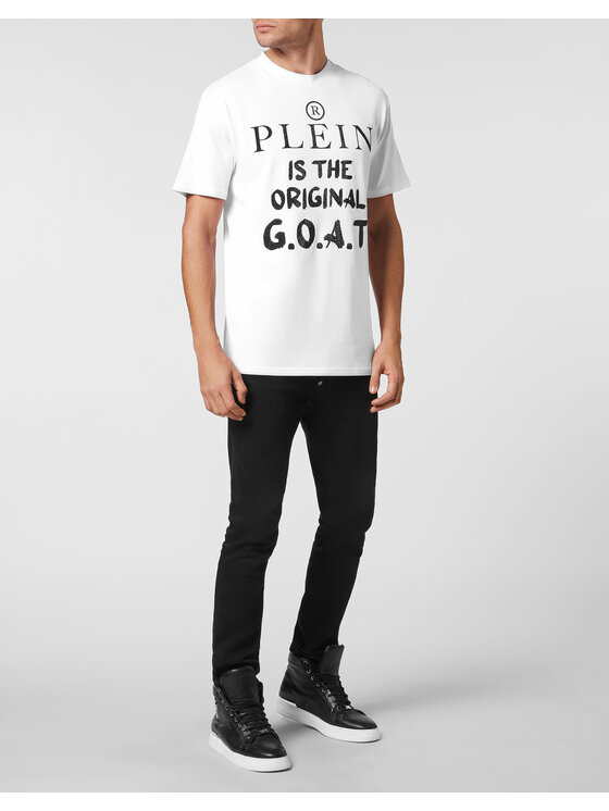 PHILIPP PLEIN PHILIPP PLEIN T-Shirt 1031 Biały Regular Fit