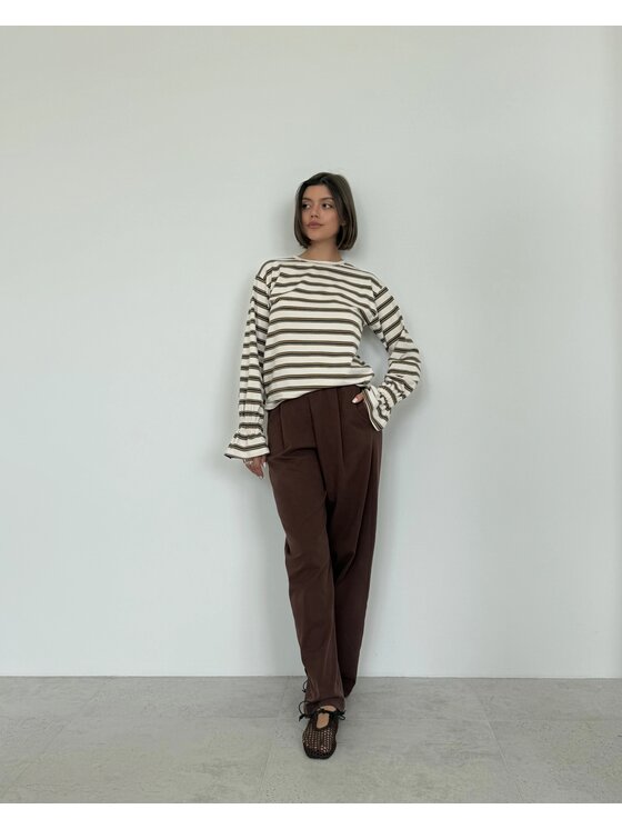 Le Songe Le Songe Longsleeve GIA Beżowy jasny Regular Fit