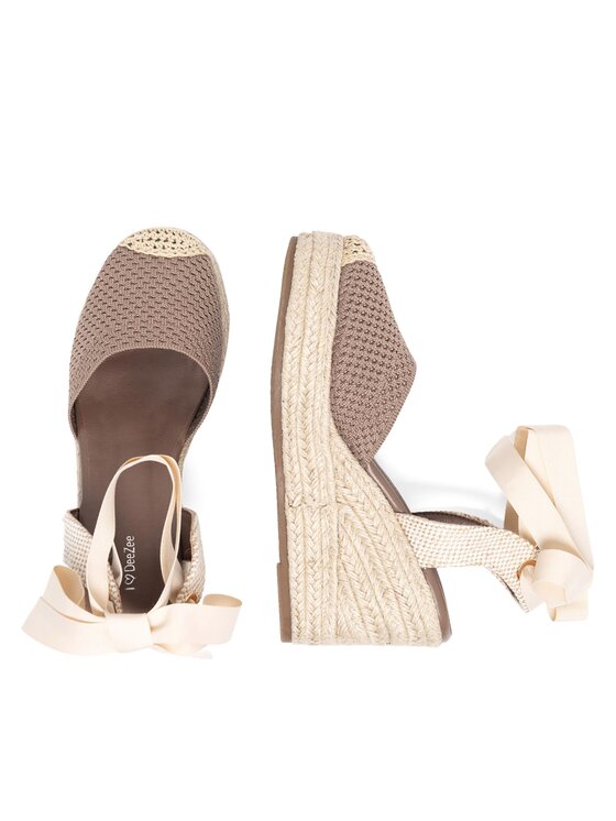 DeeZee DeeZee Espadryle WS2509-001 Beżowy