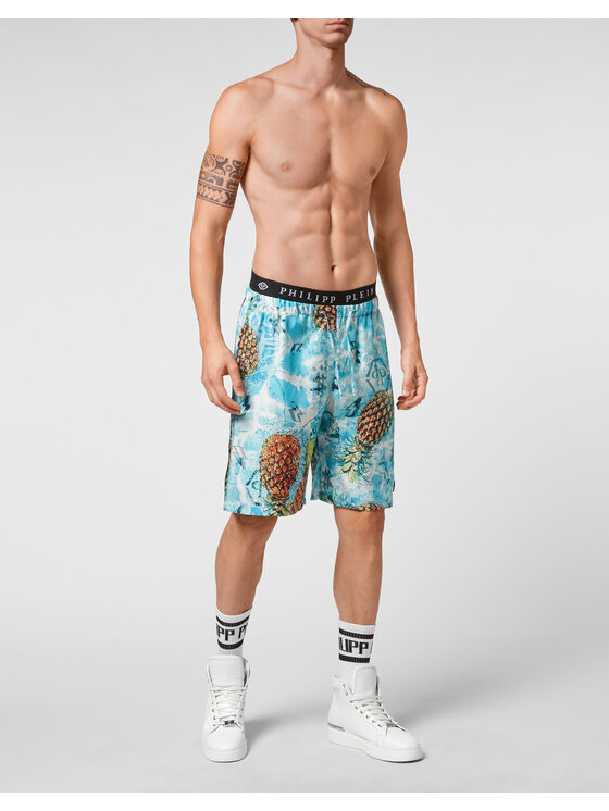 PHILIPP PLEIN PHILIPP PLEIN Spodnie piżamowe 3397 Niebieski jasny