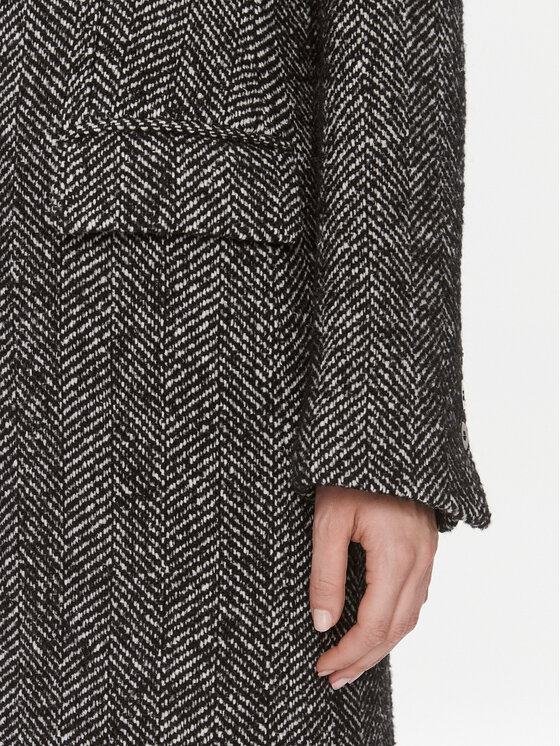 MVP Wardrobe MVP Wardrobe Płaszcz wełniany Spiga MVPI3CP017.0PN0052 Czarny Slim Fit