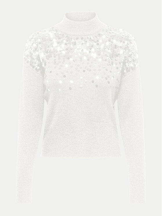 ONLY ONLY Sweter Alba 15332081 Biały Regular Fit