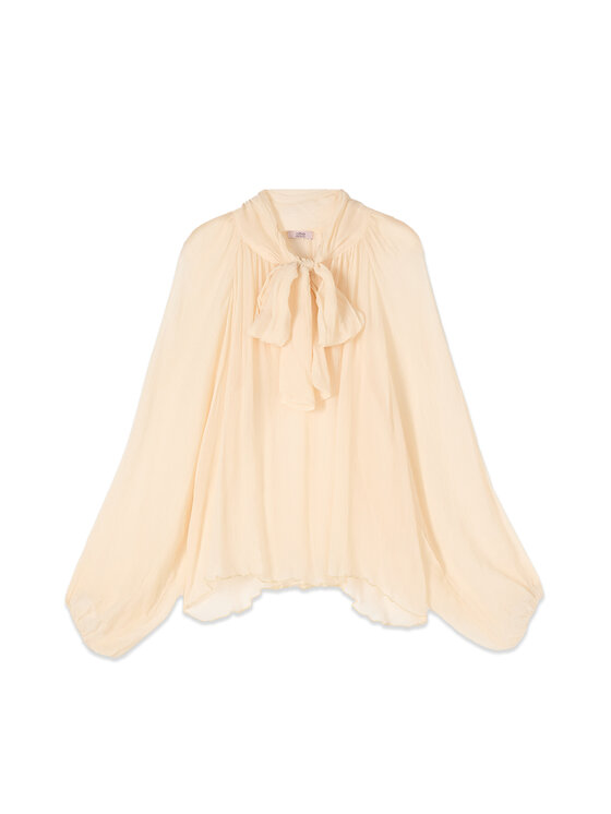 Oltre Oltre Blusa 2082J000862N021 Bianco Regular Fit