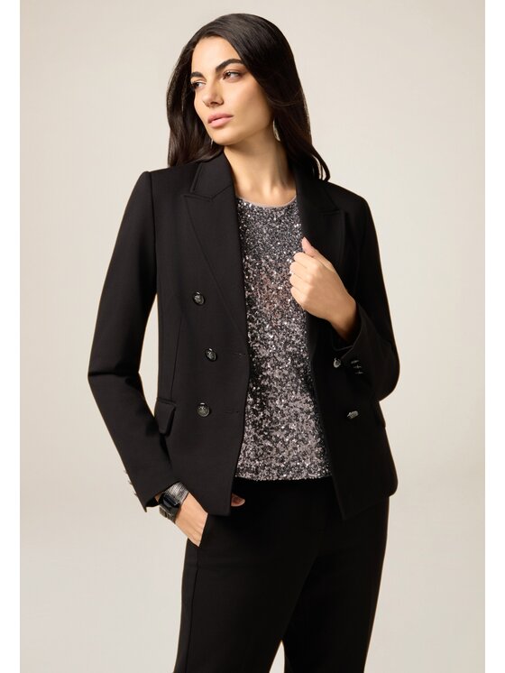 Oltre Oltre Giacca da abito Q804R004600N033 Nero Slim Fit