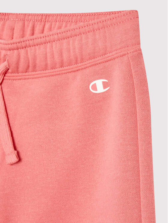 Champion Champion Долнище анцуг Logo Stretch 404451 Розов Regular Fit