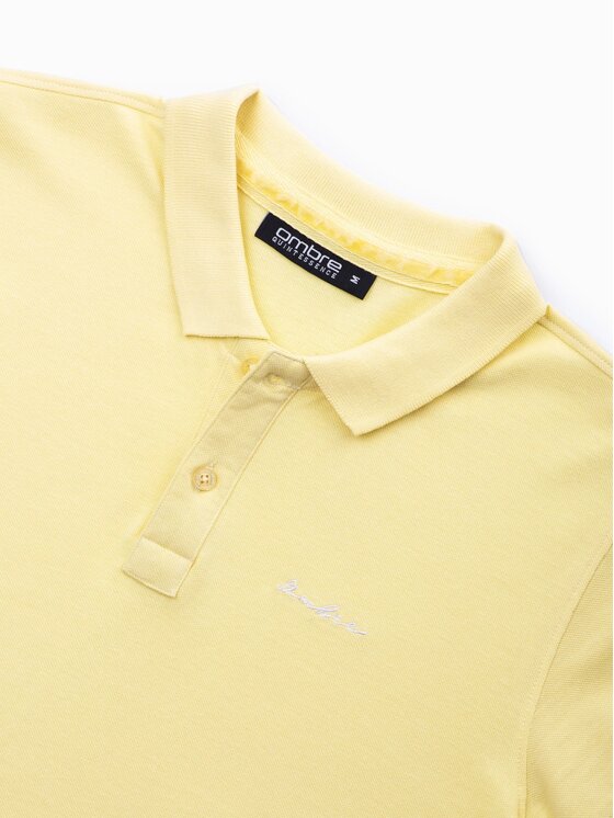 Ombre Ombre Polokošile S1746 Žlutá Regular Fit