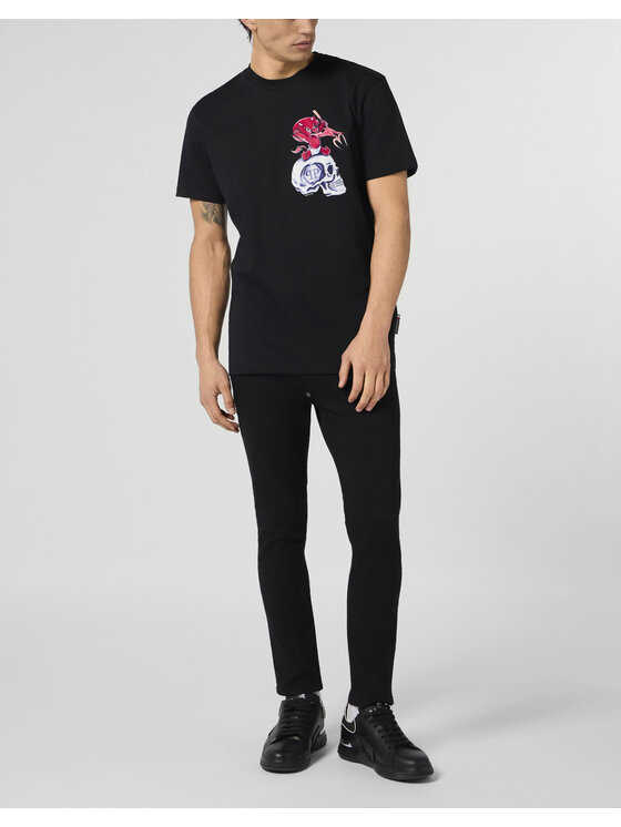PHILIPP PLEIN PHILIPP PLEIN T-Shirt 28974 Czarny Regular Fit