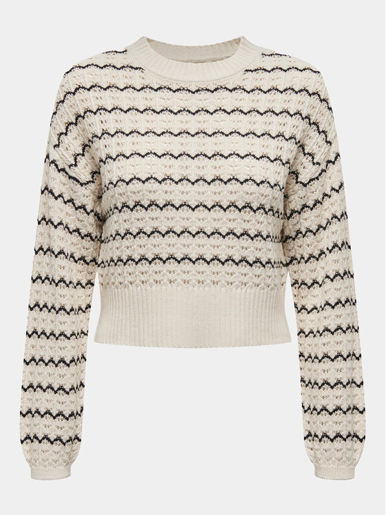 ONLY ONLY Sweter Asa 15310527 Beżowy Regular Fit