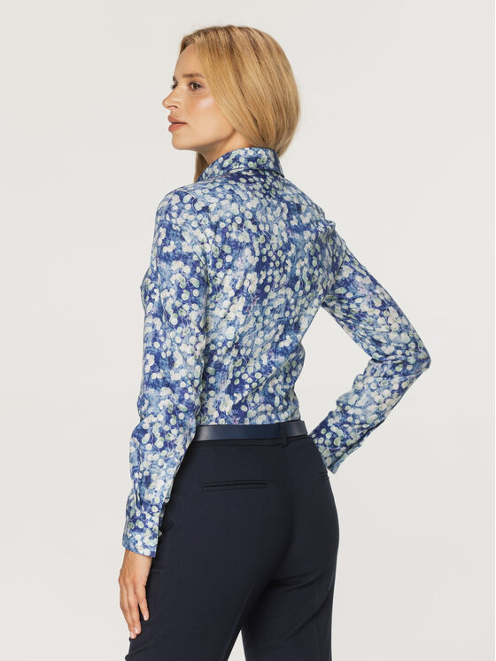 Willsoor Willsoor Koszula 61379 Niebieski Close Fit