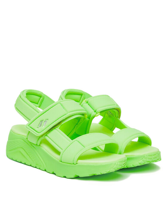 Skechers Skechers Sandały Uno Lite Sandal-Sunny Stand 310372L/LIME Zielony