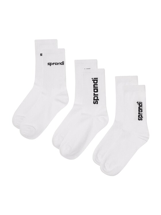 Sprandi Sprandi Set od 3 pari ženskih visokih čarapa 0WB-004-SS23 Bijela