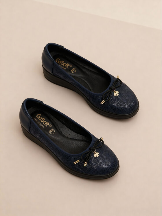 Go Soft Go Soft Ballerinas CEO-WI16-3243-02 Dunkelblau