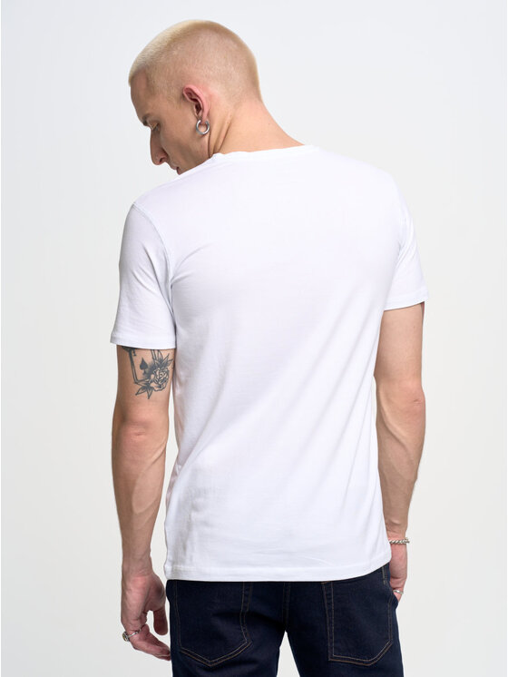 BIG STAR BIG STAR T-Shirt supiclassicov_101 Biały Basic Fit