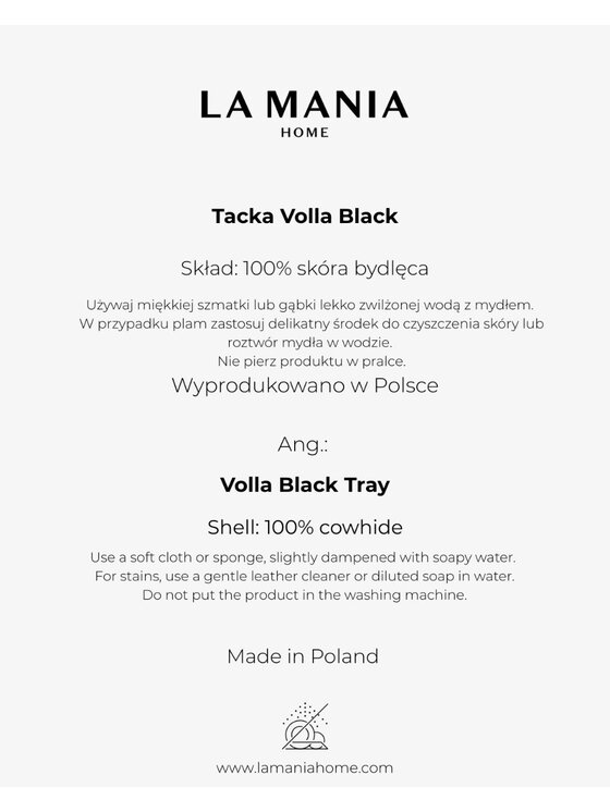 La Mania La Mania Taca Volla Czarny