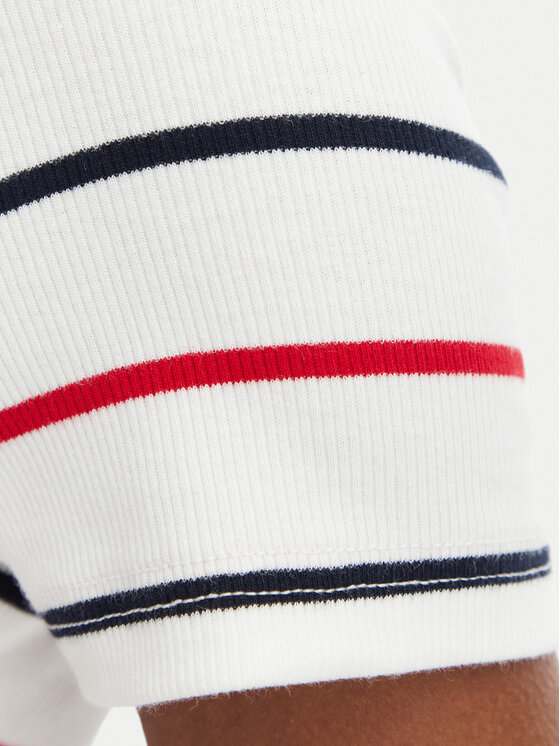 Tommy Jeans Tommy Jeans Polo DW0DW22327 Bijela Slim Fit