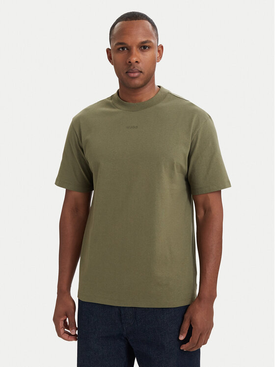 HUGO Tricou Dapolino 50488330 Kaki Relaxed Fit