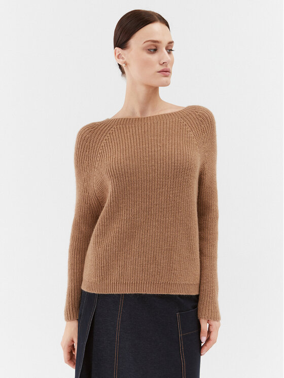 Weekend Max Mara Weekend Max Mara Pulover Xeno 2353661133 Rjava Regular Fit