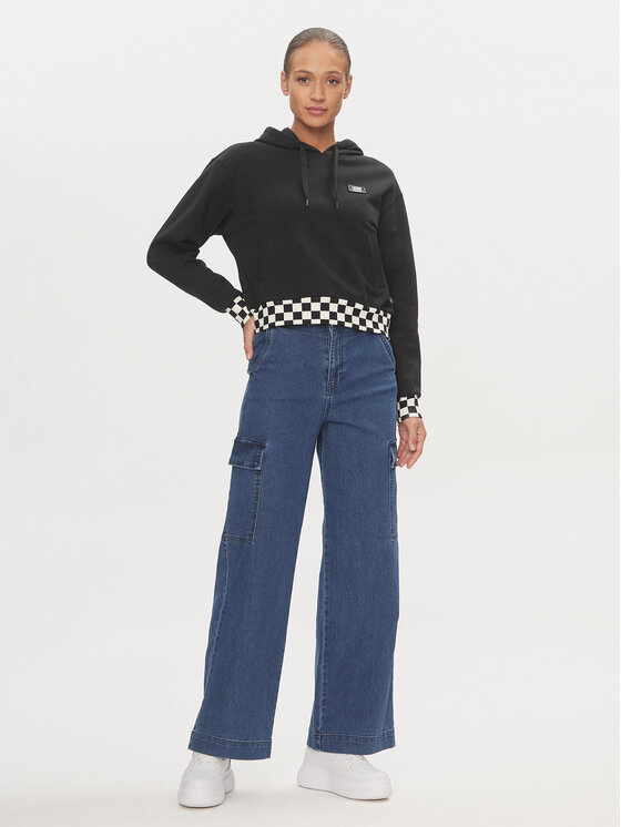 Vans Vans Felpa Boom Boom Check VN000GJ2 Nero Regular Fit