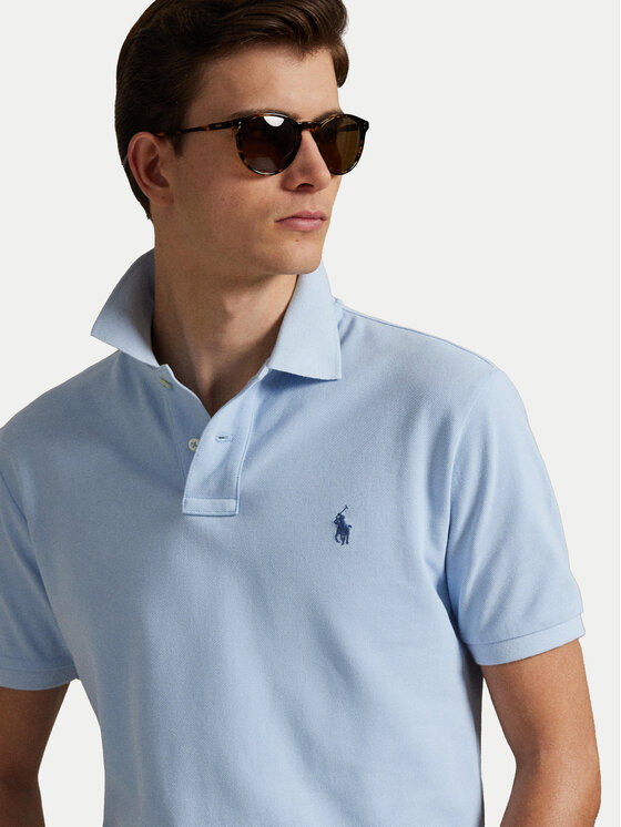Polo Ralph Lauren Polo Ralph Lauren Polo marškinėliai 710536856475 Tamsiai mėlyna Regular Fit
