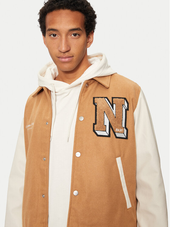 Jack&Jones Jack&Jones Μπόμπερ μπουφάν Carter 12260455 Μπεζ Regular Fit