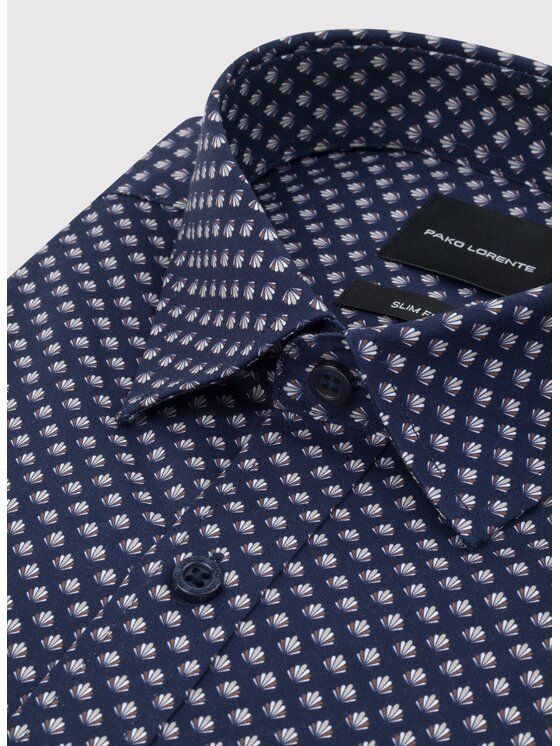 Pako Lorente Pako Lorente Koszula P26WF-1X-003 Granatowy Slim Fit