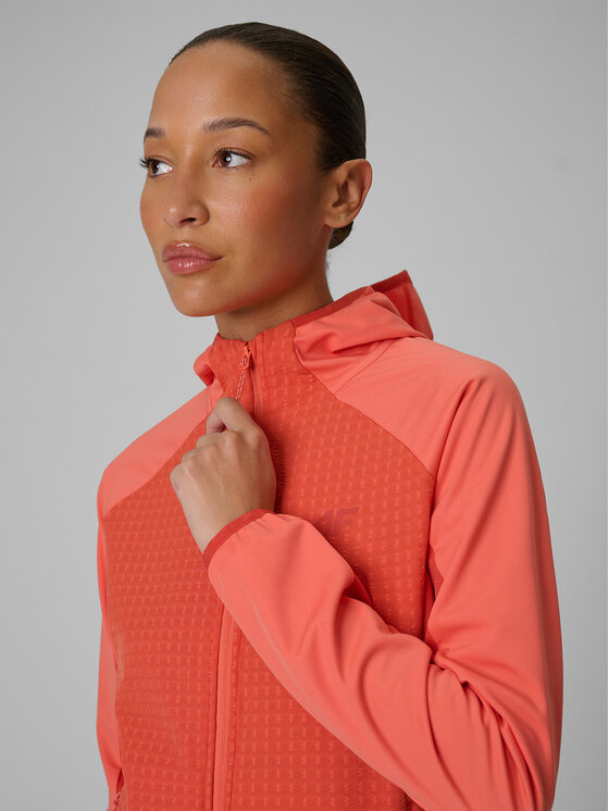 4F 4F Bluza TREKKING Koralowy Regular Fit