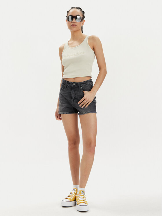 Wrangler Wrangler Τοπ Logo 112350281 Μπεζ Slim Fit