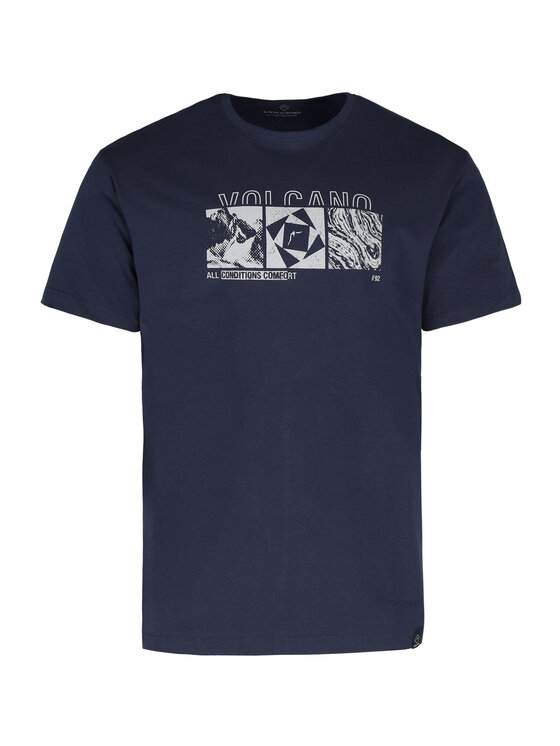 Volcano Volcano T-Shirt T-KELLY Niebieski Regular Fit