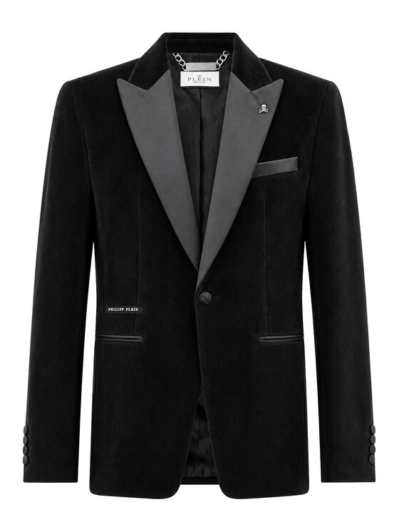 PHILIPP PLEIN PHILIPP PLEIN Marynarka 31562 Czarny Regular Fit
