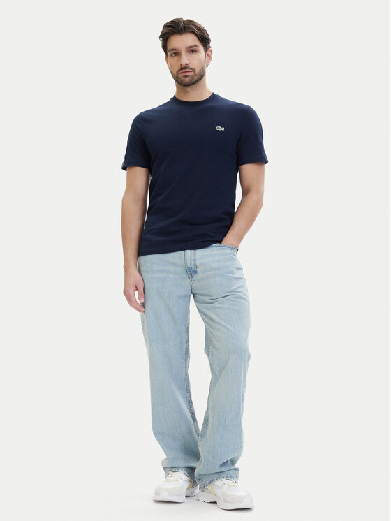 Lacoste Lacoste Тишърт TH0888 Тъмносин Regular Fit