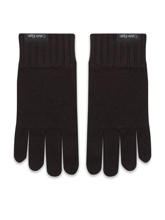 Calvin Klein Moške rokavice Classic Cotton Rib Gloves K50K511011 Črna