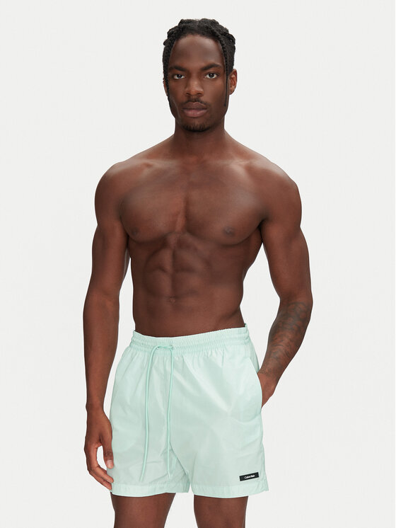 Calvin Klein Swimwear Calvin Klein Swimwear Plaukimo šortai KM0KM01111 Žalia Regular Fit
