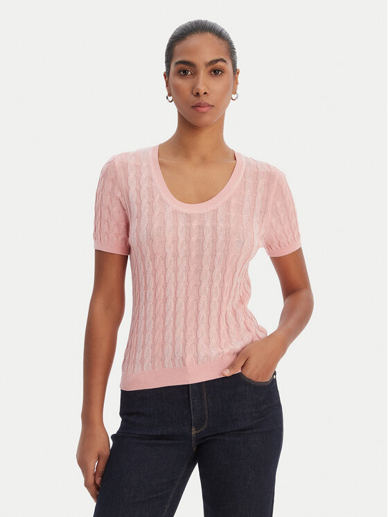 Fracomina Pulover FR26ST7031K547R9 Coral Regular Fit