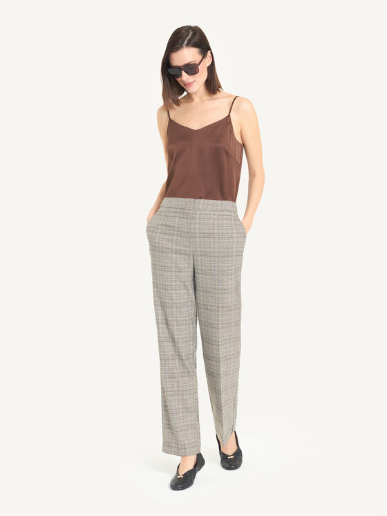 KMX KMX Spodnie materiałowe 809620005 Brązowy Straight Fit
