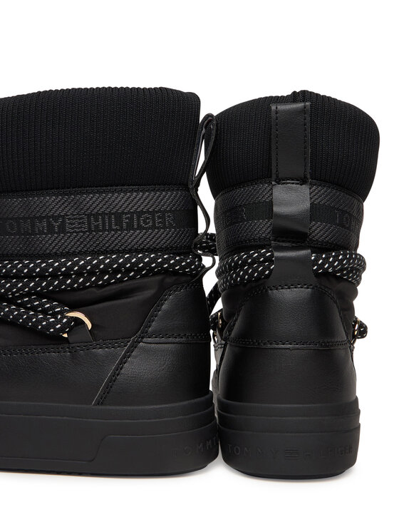 Tommy Hilfiger Tommy Hilfiger Снігоходи Snow Boot Water Repellent FW0FW09260 Чорний